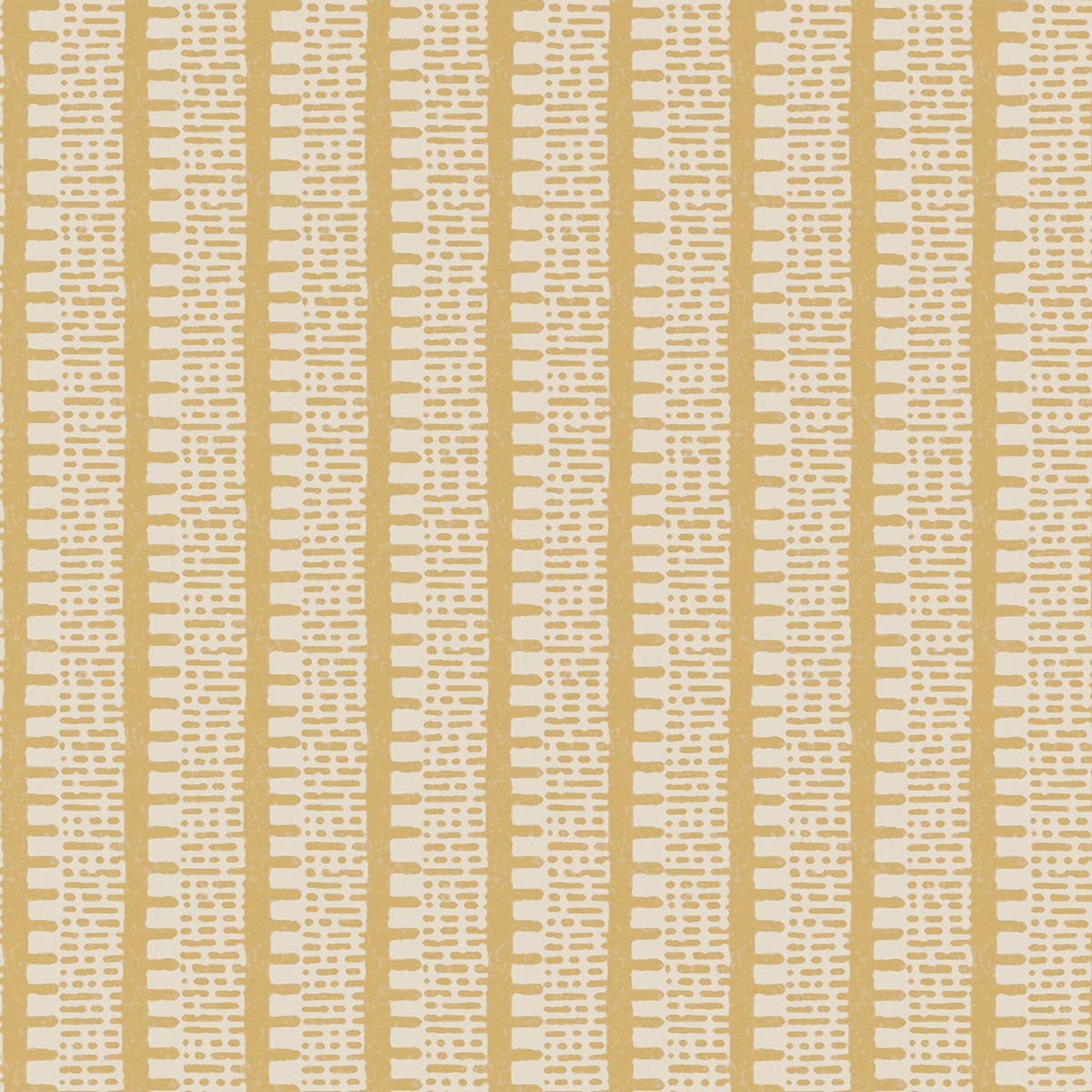 KIOSK Straw by Veere Grenney for Schumacher. A sophisticated, graphic yet subdued stripe wallcovering in yellow and cream.