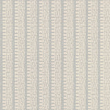 KIOSK Orpington Blue by Veere Grenney for Schumacher - Modern graphic stripe wallcovering in blue and cream.