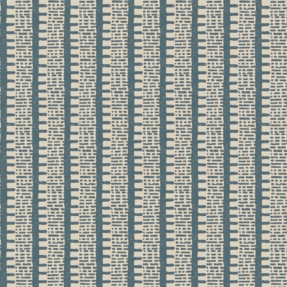KIOSK wallpaper in Peacock Blue by Veere Grenney for Schumacher, a sophisticated graphic stripe wallcovering.