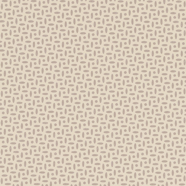 Berrydown Lilac by Veere Grenney, a small-scale hand-blocked print wallpaper in lilac and cream tones.