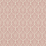 Burley Pink by Veere Grenney, a charming floral lattice wallpaper with hand-blocked exotic pattern for Schumacher.