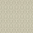 Burley Sage by Veere Grenney for Schumacher - elegant floral lattice wallpaper in a soft sage green, shown in a classic bedroom setting.