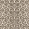 Burley wallpaper in Berber Brown by Veere Grenney for Schumacher, a floral lattice hand-blocked design.