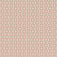TEMPLE wallpaper in pink by Veere Grenney for Schumacher, Greek key motif, small-scale geometric pattern