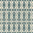 TEMPLE wallpaper in Peacock Blue by Veere Grenney for Schumacher, Greek key motif geometric wallcovering.
