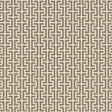 TEMPLE wallpaper in Berber Brown by Schumacher, a small-scale Greek key motif design from the Veere Grenney collection.