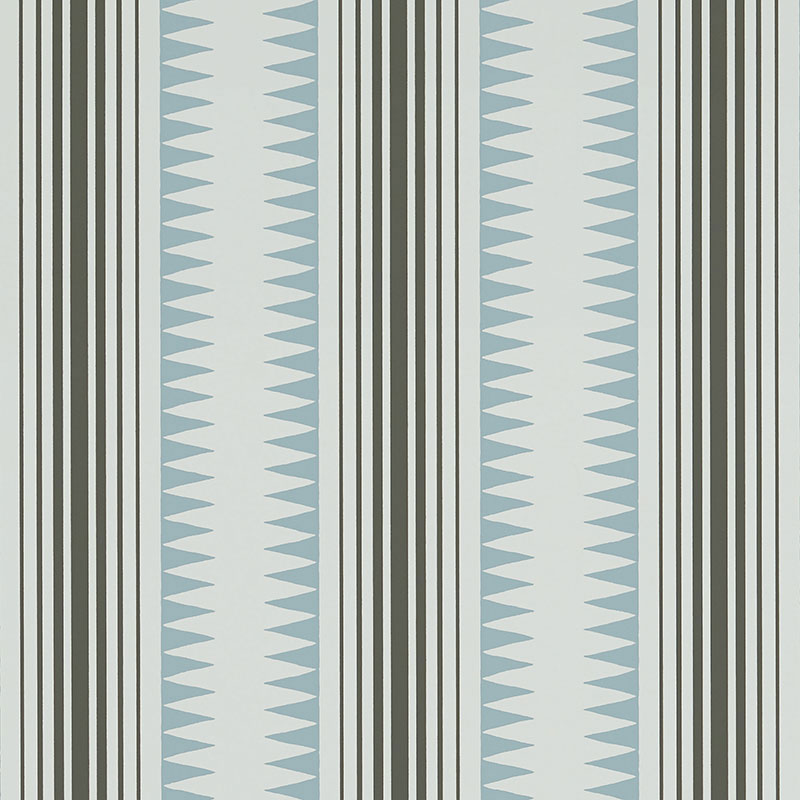 BROMPTON Blanket geometric stripe wallpaper by Schumacher, David Oliver Collection