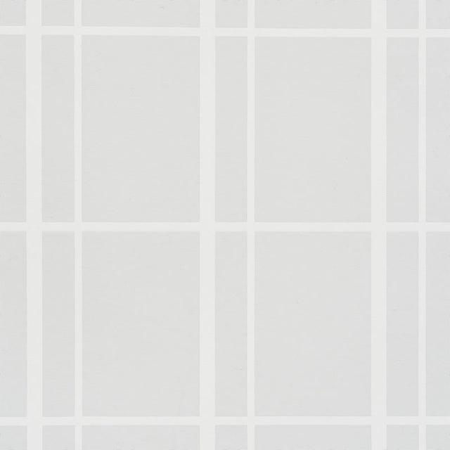 Otto Limestone by David Oliver Chic Windowpane Wallpaper – Schumacher 5008089