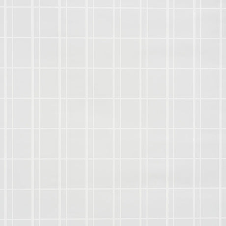 Otto Limestone by David Oliver, a chic offset windowpane wallpaper in a soft neutral palette, Schumacher 5008089