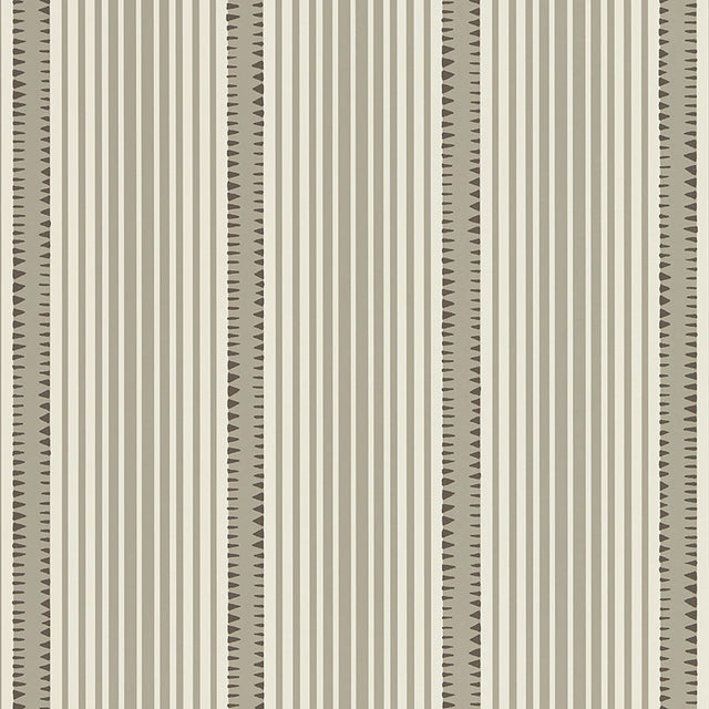 Moncorvo Muse by Schumacher - Modern striped wallpaper with geometric accents in neutral tones.