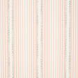 Moncorvo Pink striped wallpaper by Schumacher, designed by David Oliver, shown in a modern interior setting.