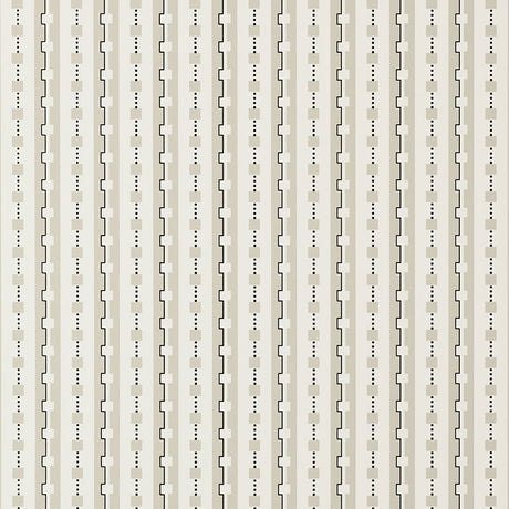 Plaza Felt by David Oliver, a modern graphic stripe wallpaper in neutral tones from Schumacher.