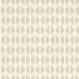 Ovington Muse by Schumacher - Modern Ikat geometric wallpaper in a neutral colorway, styled in a contemporary kitchen setting.