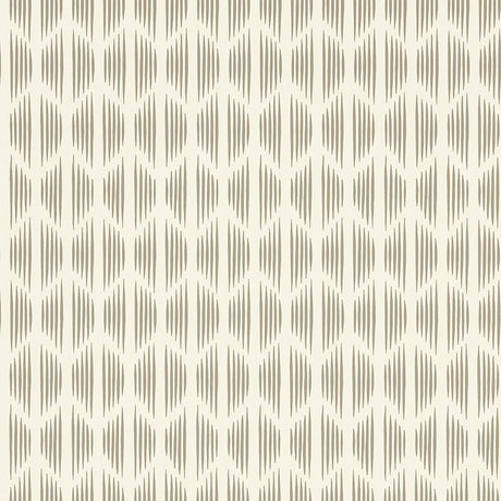 Ovington by David Oliver in Tarlatan, a modern ikat wallpaper by Schumacher shown in a contemporary kitchen setting.