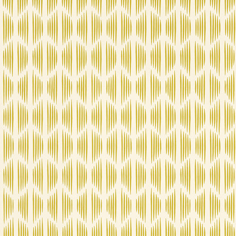 Ovington In Full Flower by David Oliver modern ikat geometric wallpaper in a kitchen setting, Schumacher 5008132