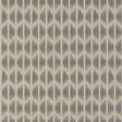 Ovington Stone by David Oliver for Schumacher - Modern Ikat Pattern Wallpaper in a neutral colorway, shown in a kitchen setting.