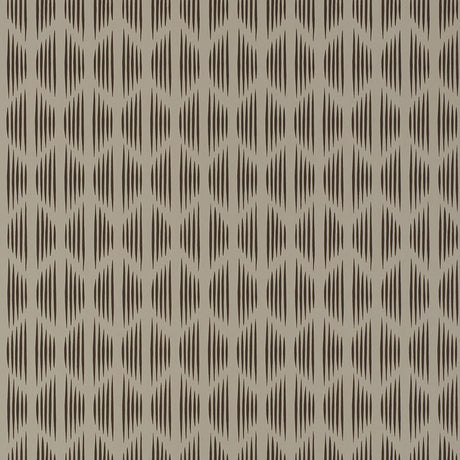 Ovington Salvador by Schumacher - Modern Ikat Pattern Wallpaper in a kitchen setting and close-up detail