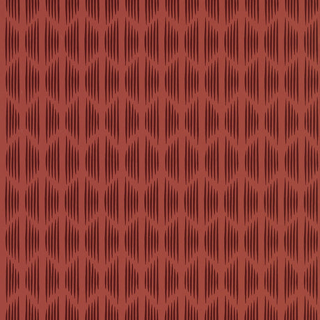 Ovington Porphyry by Schumacher - Modern Ikat Geometric Wallpaper designed by David Oliver