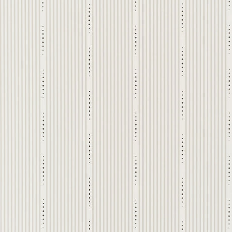 OPUS Squadron by David Oliver for Schumacher - understated hand-drawn stripe wallpaper with dotted accents in a modern interior setting.