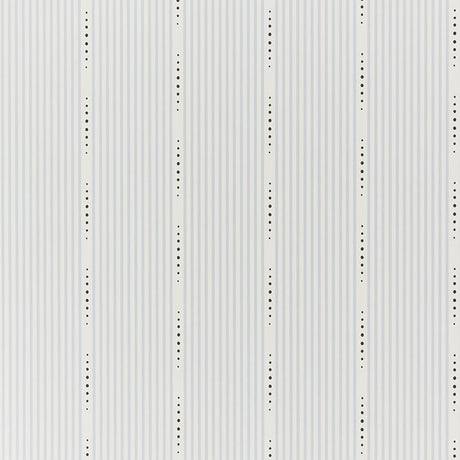 OPUS Lullaby by David Oliver for Schumacher - Hand-drawn striped wallpaper with dotted accents in a serene setting.