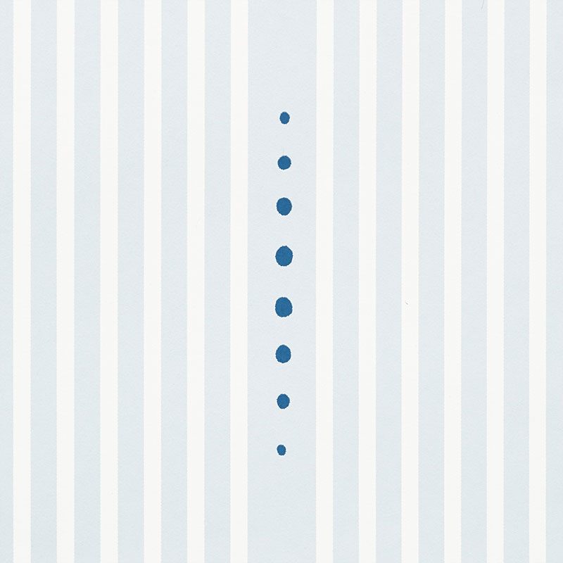 OPUS Blue Stripe Wallpaper by David Oliver – Schumacher 5008145