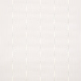 OPUS wallpaper in lavender by David Oliver for Schumacher, featuring narrow stripes and dainty dots in a hand-drawn style.