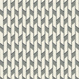 Empire wallpaper in Wolf by Schumacher, designed by David Oliver, featuring a smart, stylish spin on stripe and basketweave patterns in grey and off-white.