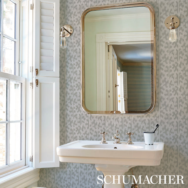 Montpellier Blanket by Schumacher Modern Geometric Dotted Stripe Wallpaper – Schumacher 5008165