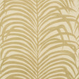 Zebra Palm Sisal wallpaper in gold on ivory with a bold palm and zebra stripe pattern by Schumacher.