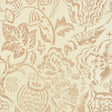 UCCELLO SISAL blush botanical wallpaper with painterly floral and bird motifs by Schumacher