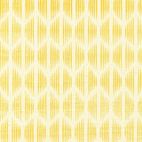 Ovington Sisal wallpaper in yellow by Schumacher, featuring a modern ikat pattern designed by David Oliver.