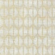 Ovington Sisal Fog by Schumacher - Modern Ikat Pattern Wallpaper in a neutral fog colorway, styled in a contemporary entryway.