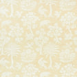 Woodland Silhouette Sisal wallpaper in ivory by Schumacher, featuring a charming botanical and animal silhouette pattern.