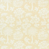 Woodland Silhouette Sisal wallpaper in ivory by Schumacher, featuring a charming botanical and animal silhouette pattern.