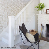 Woodland Silhouette Sisal Sky by Schumacher Scenic Animal Wallpaper – Schumacher 5008284