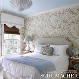 Twiggy Sisal Gold on Ivory by Schumacher Shangri-La Collection Wallpaper – Schumacher 5008290