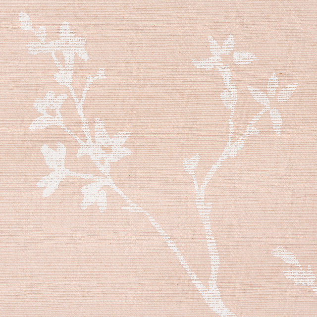 Twiggy Sisal Petal by Schumacher Delicate Botanical Wallpaper – Schumacher 5008294
