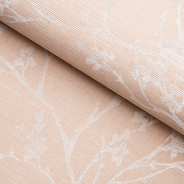 Twiggy Sisal Petal by Schumacher Delicate Botanical Wallpaper – Schumacher 5008294