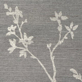 Twiggy Sisal Charcoal by Schumacher Hand Screen Printed Wallpaper – Schumacher 5008295