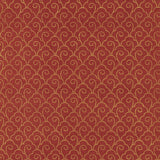 Scallop Filigree Sisal wallpaper in gold on lacquer with an Art Deco inspired scrolling pattern by Schumacher.