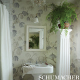 Weeping Pine Neutral by David Kaihoi Botanical Wallpaper – Schumacher 5008330