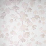 Weeping Pine in Cloud by David Kaihoi for Schumacher, a romantic botanical wallpaper with sweeping pine branches in soft neutral tones.