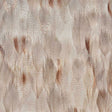 Alabaster wallcovering panel in floral white with delicate natural feather pattern by Schumacher