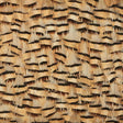 Muscovite wallcovering in Cracker Khaki featuring a hand-applied feather stripe pattern by Schumacher.