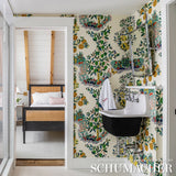 Citrus Garden Panel Set Yellows by Schumacher Hand-Screened Whimsical Botanical Wallpaper – Schumacher 5008410