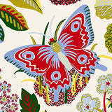 Exotic Butterfly Multicolor Wallpaper by Schumacher – Signature Collection 5008421