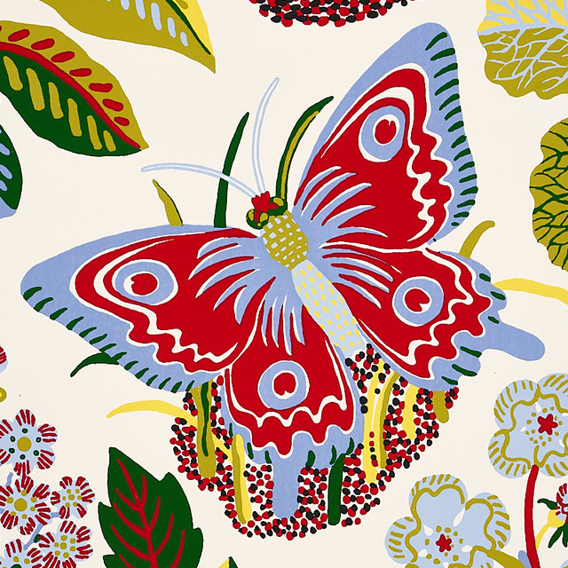 Exotic Butterfly Multicolor Wallpaper by Schumacher – Signature Collection 5008421