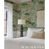 Lotus Garden Red by Schumacher Japanese Floral Wallpaper – Schumacher 5008434