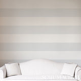Baxter Stripe Grey by Schumacher Classic Stripe Wallpaper – Schumacher 5008523