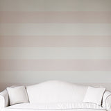 Baxter Stripe Blush by Schumacher Full Bloom Collection Wallpaper – Schumacher 5008524